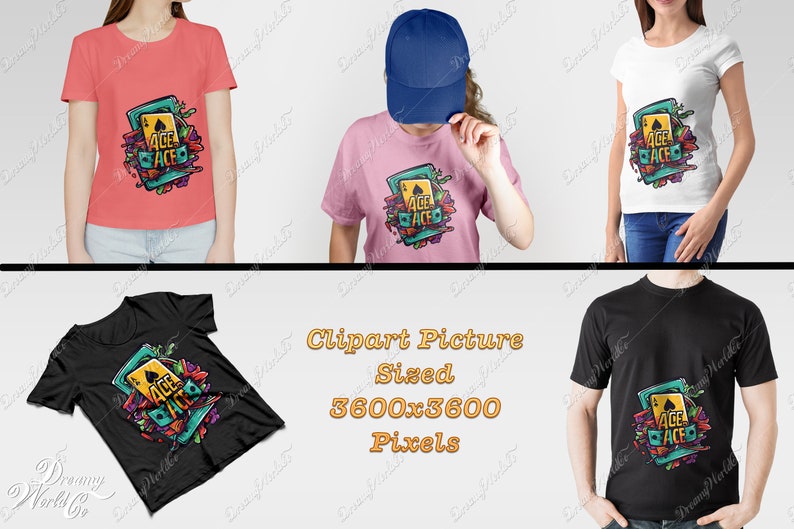 Ace of Spades,playing Cards,Tshirt design ,Sublimation