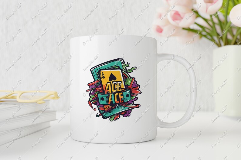 Ace of Spades,playing Cards,Tshirt design ,Sublimation