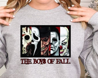 The Boys Of Fall Shirt Halloween Sweatshirt, The Boys Of Fall Horror Movies Shirt, Halloween Tshirt, Halloween Boys Horror Movies