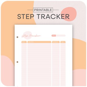 Step Tracker, Walking Journal Gift, Gift For People Who Love To Walk, Weekly Habit Tracker, Fitness Tracker Printable, Self Care Checklist
