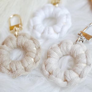 Small Macramé Keychain | Perfect gift | Bag charm | Boho Accessory |