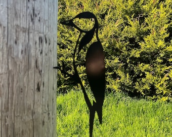 Woodpecker garden art