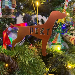 Hungarian Vizsla hanging ornament (personalised)