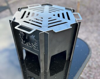 六角形の折りたたみ式焚き火台、カスタマイズ可能 - Etsy 日本
