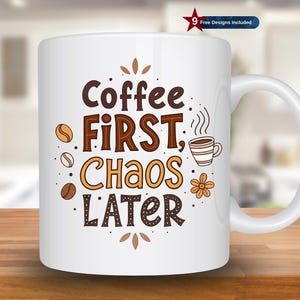 Emballage de tasse à café, modèle de tasse 11 oz et 15 oz, conception de sublimation de tasse, modèle d&#39;emballage de tasse à café, téléchargement numérique instantané PNG, cadeau d&#39;amateur de café