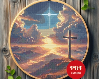 Christian Cross Stitch Pattern PDF, Religious Embroidery (Pattern Keeper Compatible, Instant Download)
