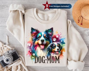 Dog Mom PNG,Colorful Dog PNG, Dog Paw Png, Dog Mama shirt Png, Dog Mama Png, Clipart Dog Lover Shirt Png,Dog mama Png, Instant Download, DTF