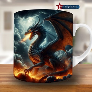 Dragon Mug - Etsy
