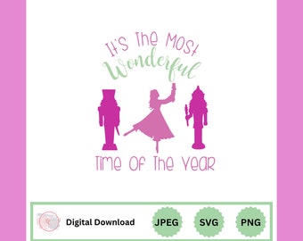Nutcracker Ballet SVG, Christmas Clara, Cricut Silhouette Cut File (Instant Download)