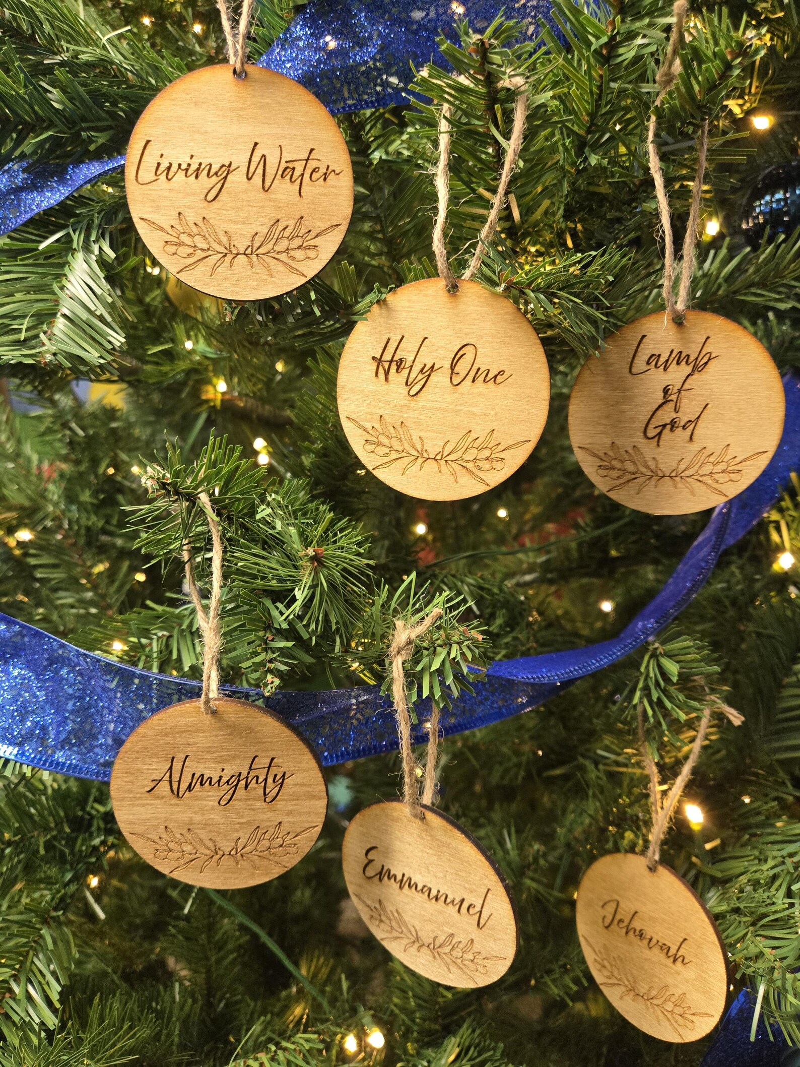 Names of Christ Ornaments 12 Piece Set Etsy