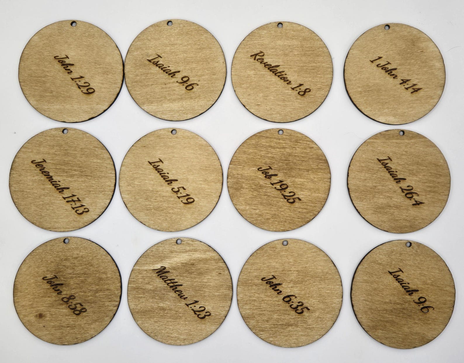Names of Christ Ornaments 12 Piece Set Etsy