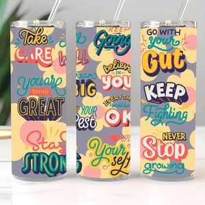 Good Vibes Slim 20oz Tumbler Design Set