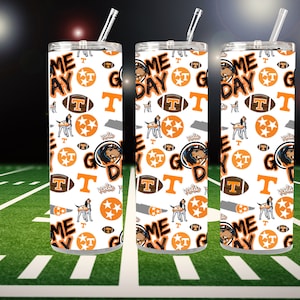 Tennessee Vols Game Day Skinny Tumbler Designs