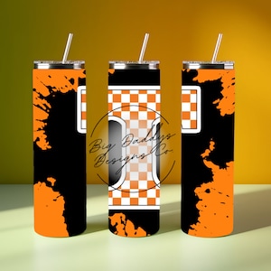 Power T Tennessee Vols Skinny Tumbler Designs