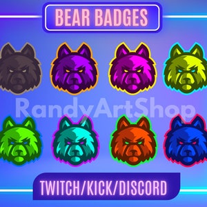 Twitch Sub Badges, Twitch Badge, Sub Badges, Discord Badge.