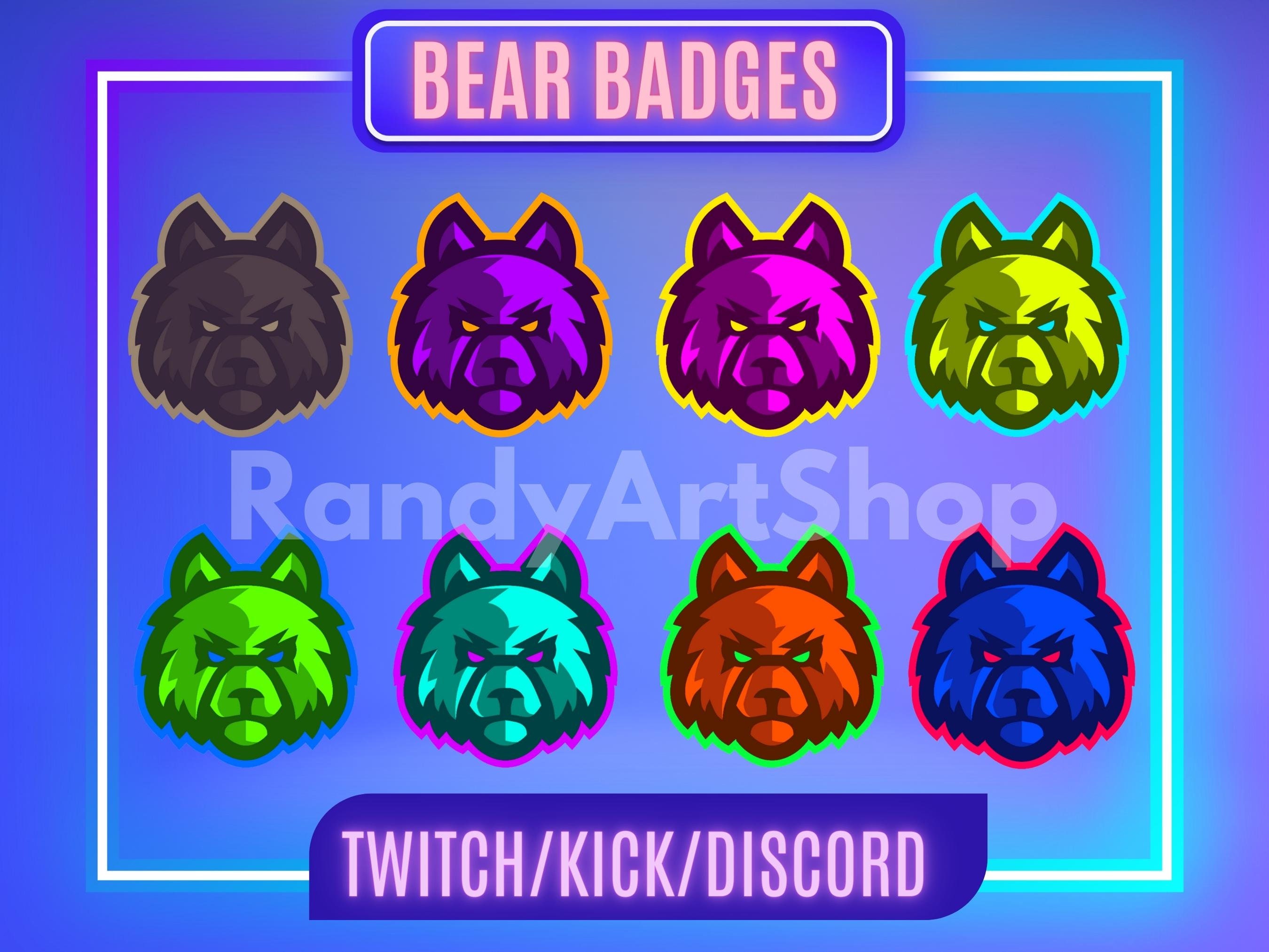 Twitch Sub Badges, Twitch Badge, Sub Badges, Discord Badge.