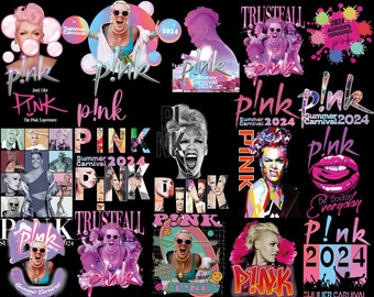 Bundle Pink Summer Carnival Png 2024, P!nk Summer Carnival 2024 Tour, Pink Tour 2024 Australia, Pink Tour 2024 European, gift for pink fan