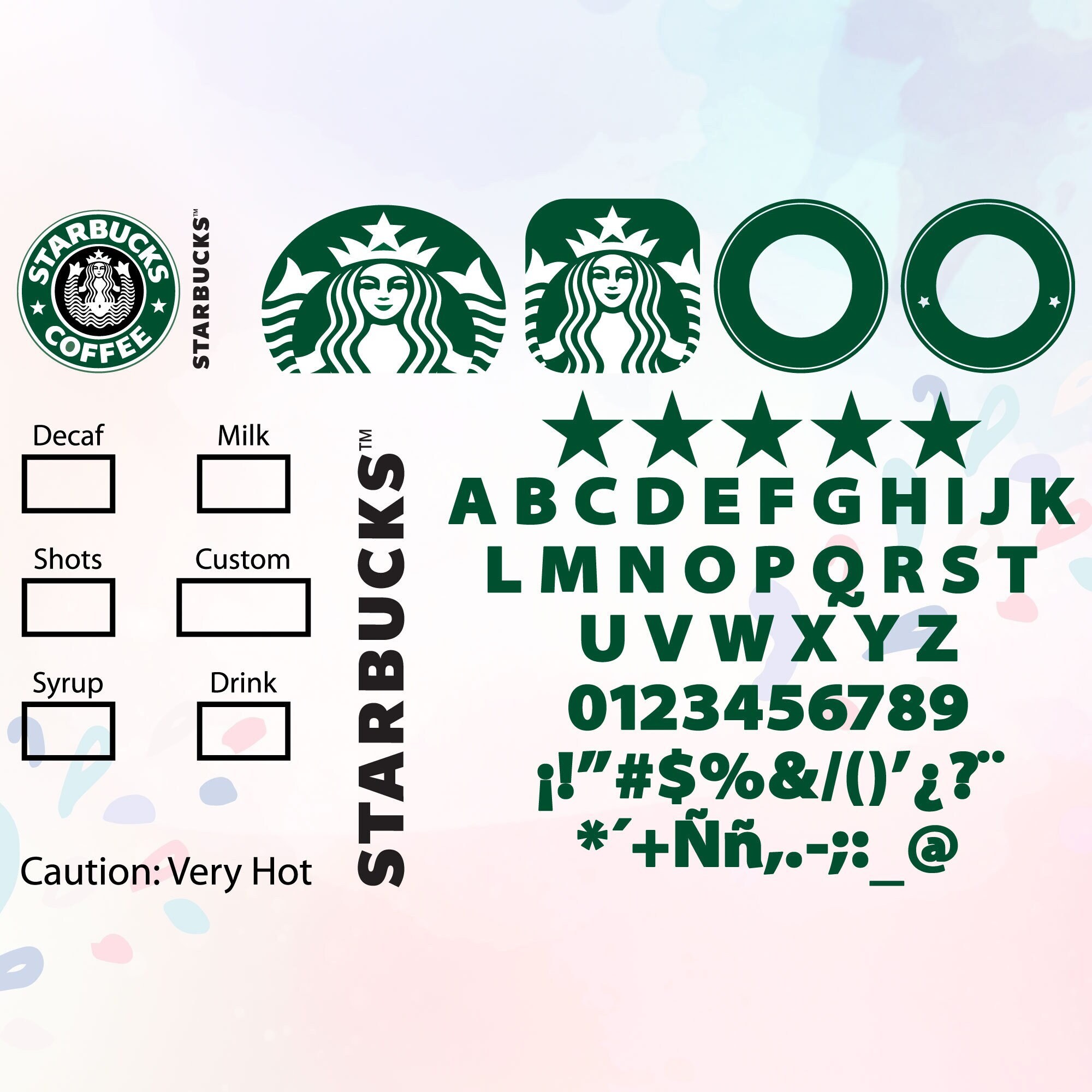 20 Starbucks Reminder Stickers planner Stickers Reminder Coffee Sticker  Starbucks logo Starbucks Coffee car and Bumper Vinyl Decal 