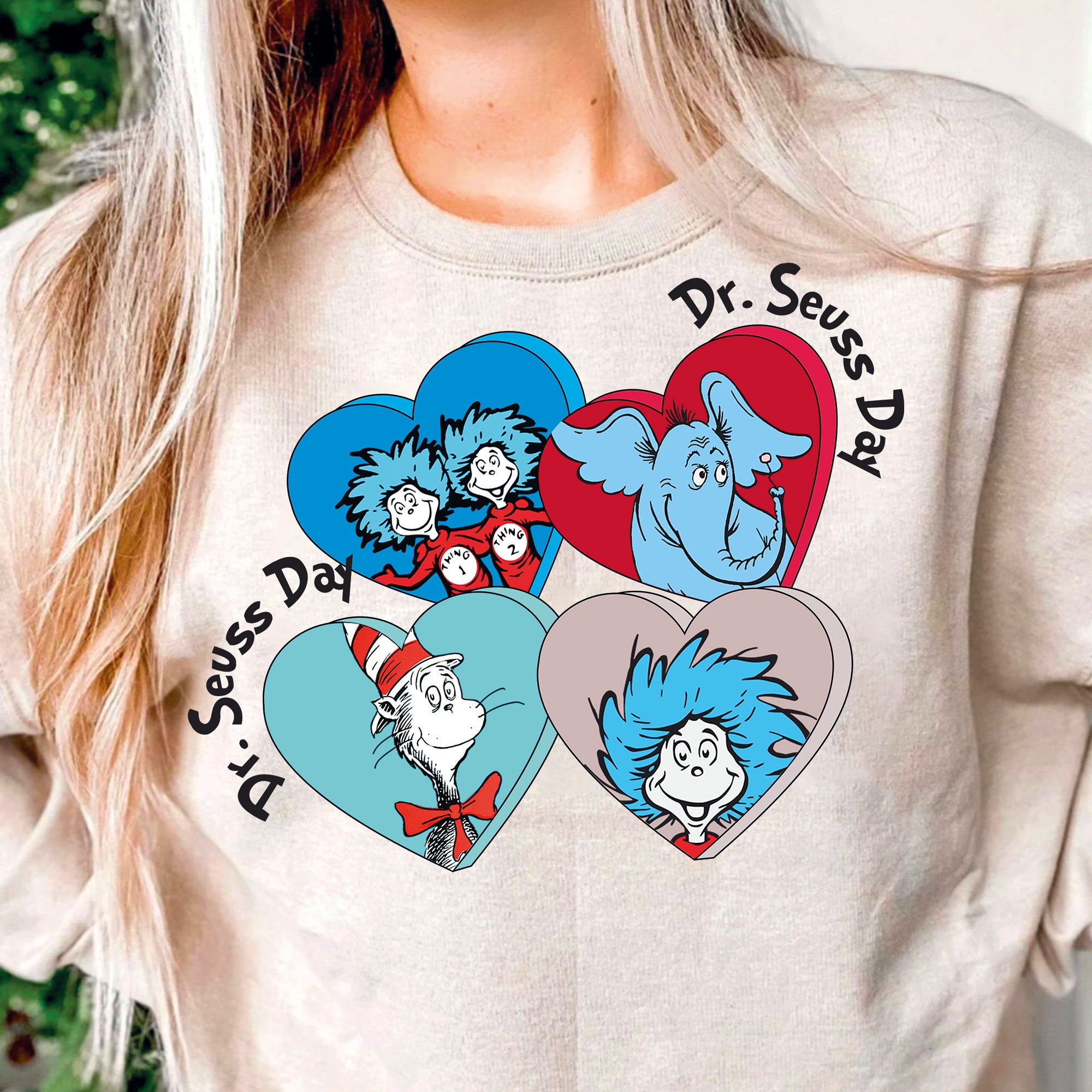 Dr. Seuss Day Png, Thing 1 Thing 2 Png, Cat in the Hat Png, One Fish ...