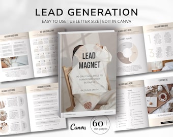 Lead Magnet Ebook Template Canva Editable Coaching Workbook Template PDF Guide for Coaches & Service Providers