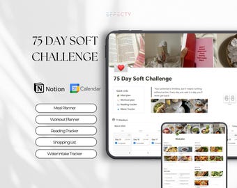 75-Tage-Challenge-Vorlage: Digitaler Wellnessplaner (Download)