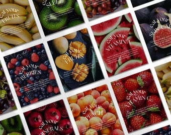 80 Nutritionist Social Media Template for Coaches Dietitian, Instagram Post Templates for Healthy Eating Fitness Canva Editable Wellness