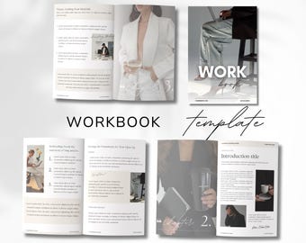 Coaching Workbook Template Canva | 40 Page Editable Ebook for Coaches  Online Businesses Guide