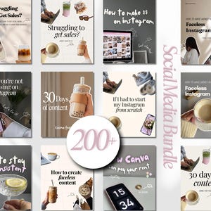 Szablon menedżera mediów społecznościowych Estetyczne szablony Canva dla trenerów Marketing w mediach społecznościowych Portret Szablony postów na Instagramie Posty karuzelowe