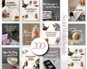 Social Media Manager Template Aesthetic Canva Templates for Coaches Social Media Marketing Portrait Instagram Post Templates Carousel Posts
