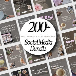 Social Media Manager Template Dark Aesthetic Canva Templates Social Media Marketing Portrait Instagram Post Templates Carousel Posts