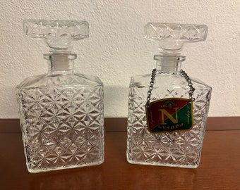 Vintage crystal carafes from France