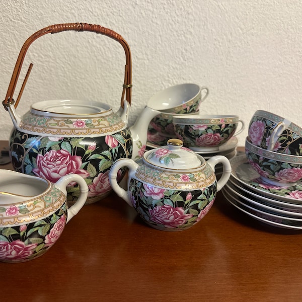 Vintage Teeservice aus China 18 tlg