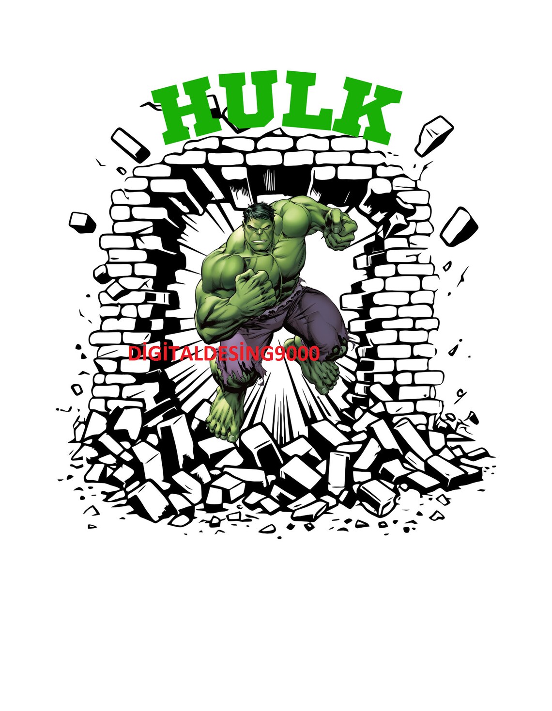 Hulk Pattern Print Hulk Png,giant Man,hulk ,green Man,digital Download,strong Giant,angry ...