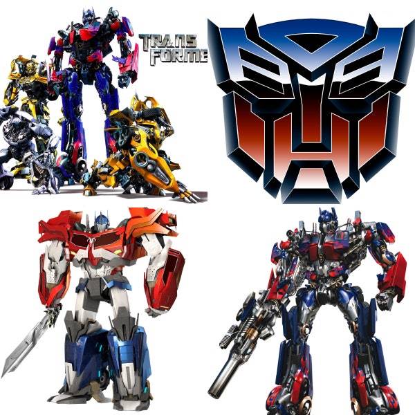 optimus prime,Bumblebee,robot cars png,optimus prime,4 png file,transformers,superhero,digital download robot family,robotic cars,cartoon,