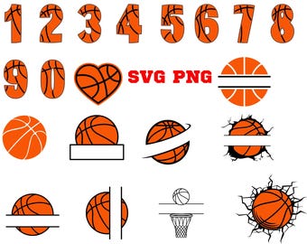 Basketball 20 svg 20 png bundle,basketball team numbers,team logo,basketball monogram,basketball hoop,basketball ball,jersey numbers