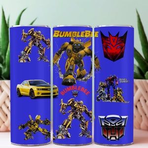 Bumblebee skinny cup design,bumblebee mask,superhero, warrior optimus prime,kids gift cup,mug printing,bag pattern,optimus prime pattern
