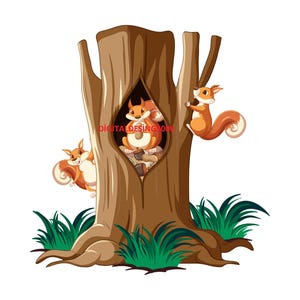 Squirrel Bundle,9 Squirrels Png File,cute Animals,mother Squirrel,cute ...