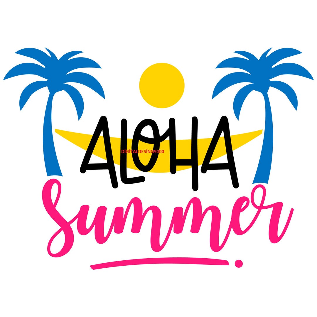 Aloha Summer SVG, Aloha Summer, Summer, Aloha Svg, Hawaii Svg, Cut File ...