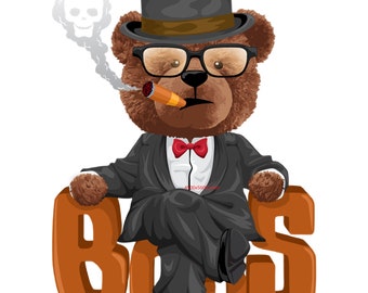 Teddy Bear Png,boss Teddy Bear Png,cap Teddy Bear,glasses Teddy