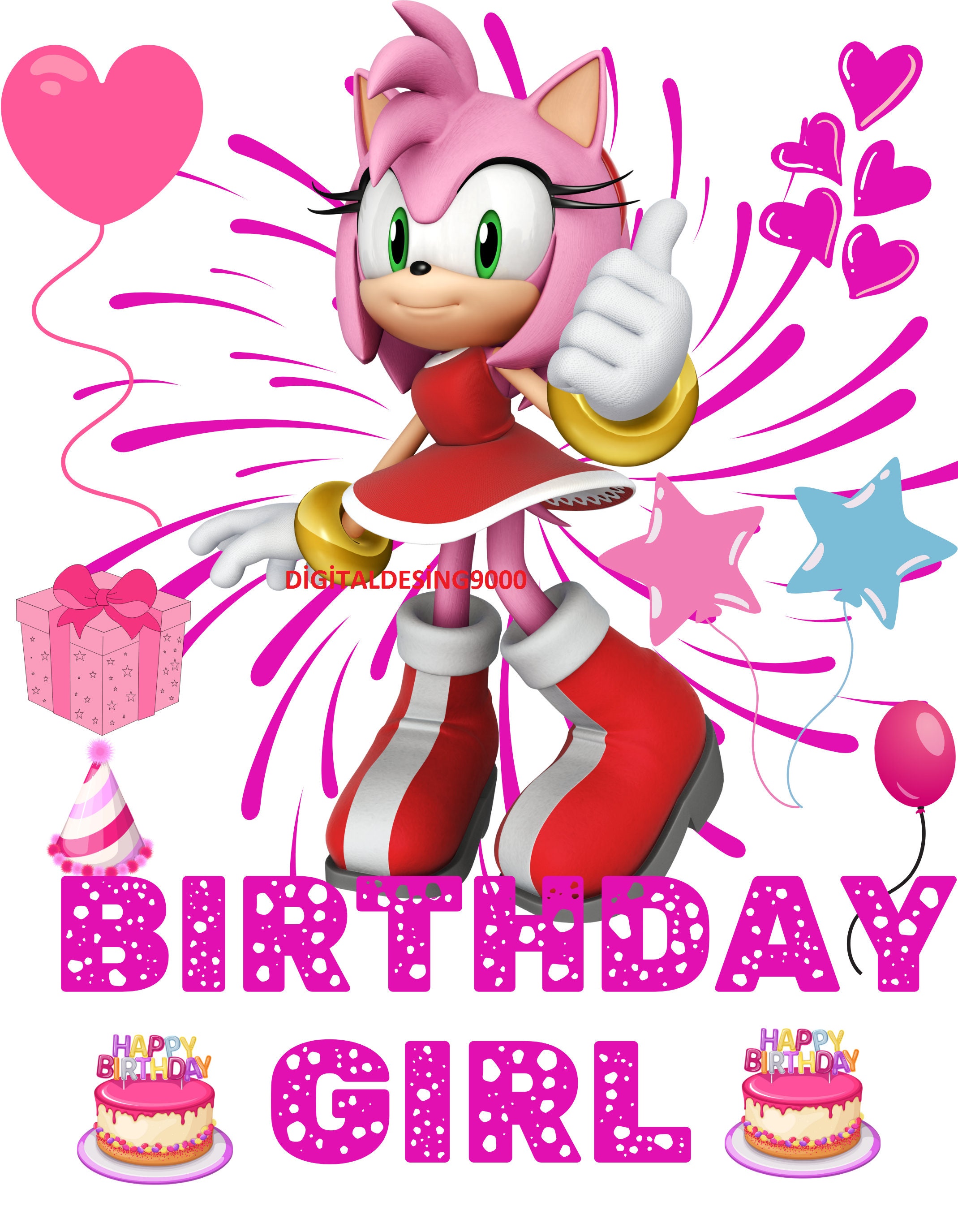 Sonic Birthday Girl png,Birthday girl shirt image,birthday gift,birthday shirt,kids gift surprise,birthday cake,birthday surprise,new