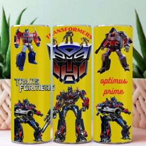 optimus prime skinny cup design, bumblebee mask,superhero,warrior optimus prime,kids gift cup,mug printing,bag pattern,optimus prime pattern