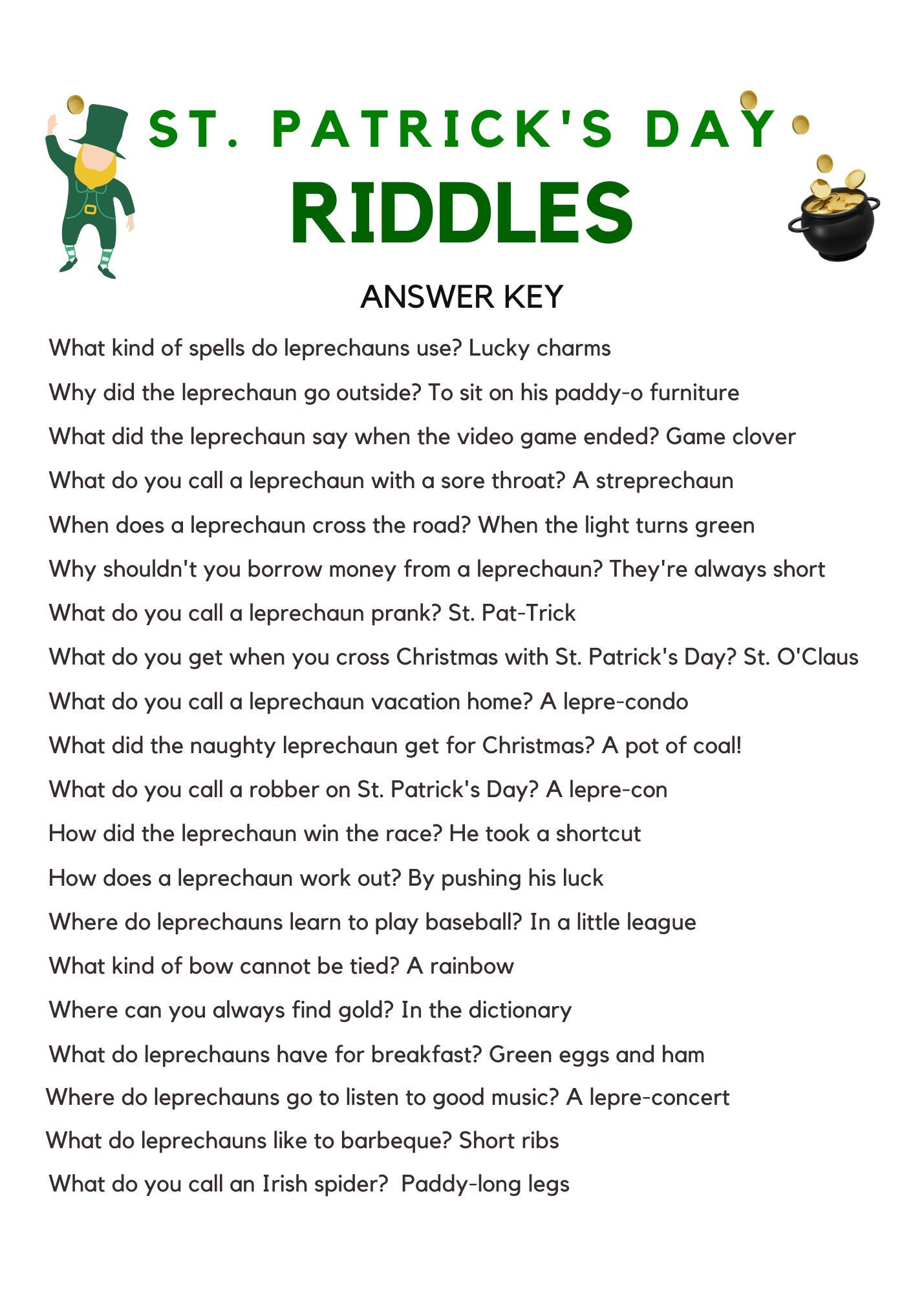 st patricks day trivia games interactive