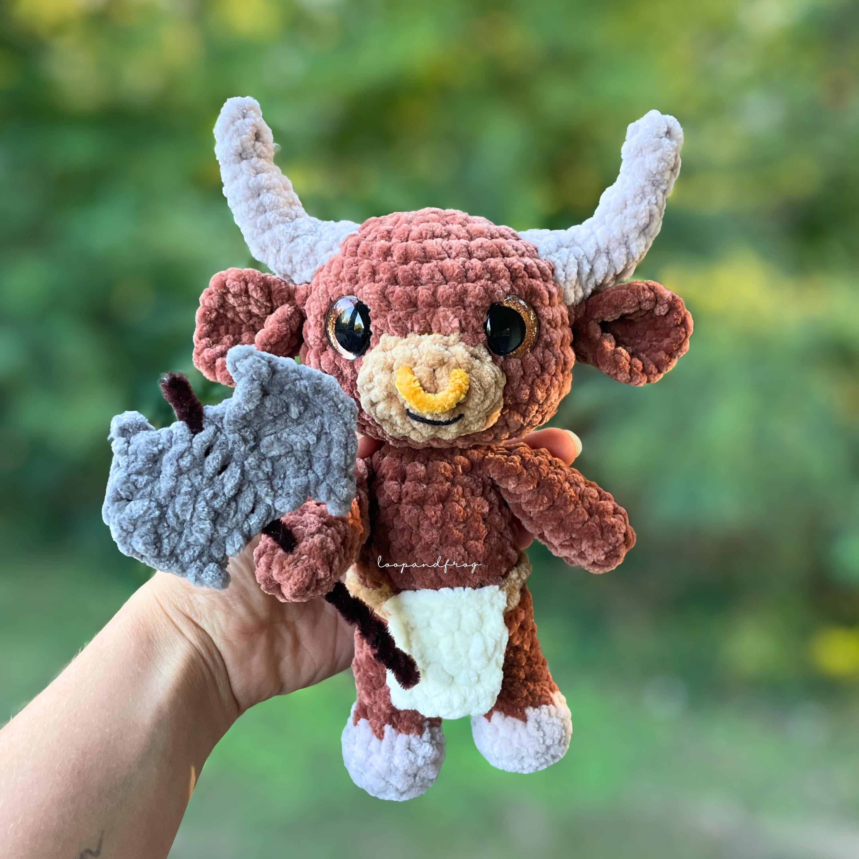 Minotaur Crochet Pattern: Maverick Amigurumi, Greek Mythology (PDF