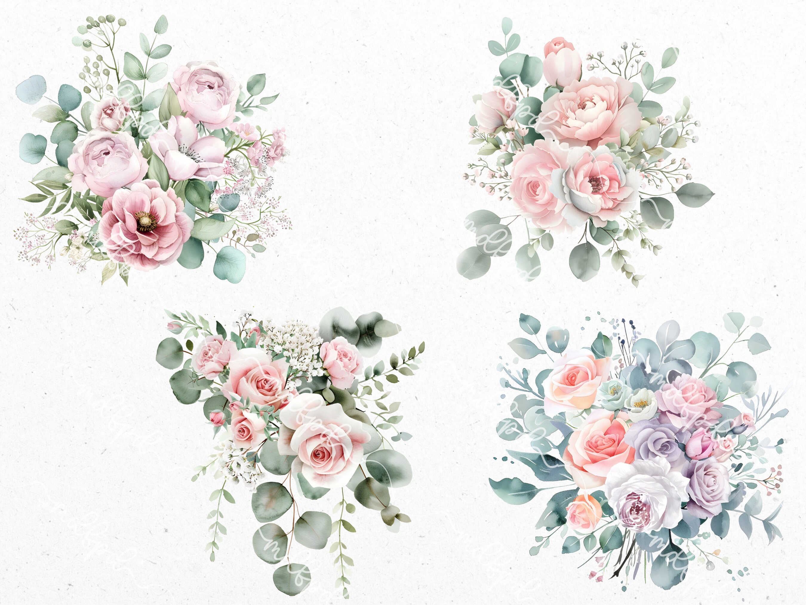 Baby Pink Bouquets: Baby Pink Flower Bouquets Clip Art, Baby Pink ...