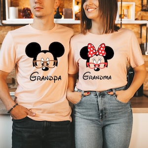 Grandpa Grandma Shirt, Grandpa T-shirt, Grandma Shirt, Grandparents Shirt, Mickey Minnie Shirt, Vacation Shirt, Disney Shirt