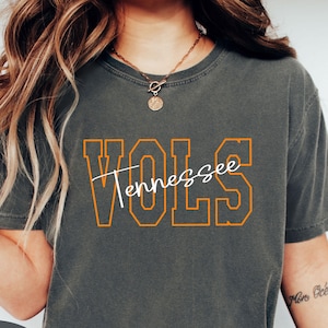 Comfort Colors® Tennessee Vols Shirt, Vols Game Day Shirt, Unisex Tennessee Football Tee, Tennessee Pride T-shirt, Vintage Sport Team Shirt