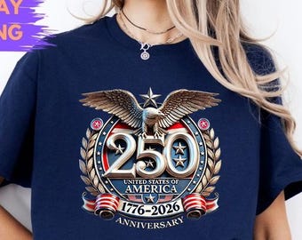 United States 1776 T Shirt, USA 250th Anniversary Shirt, Patriotic 4th of July Tee