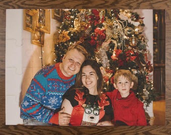 Personalized Christmas Photo Puzzle | Family Christmas Gift | Custom Holiday Jigsaw Puzzle | Christmas Keepsake | Memory Gift
