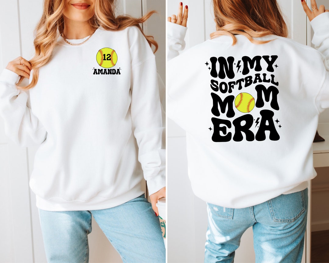 Custom Softball Mom Sweatshirt