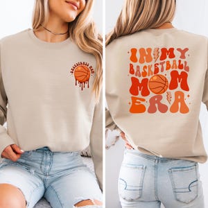 In My Basketball Mama Era Sweatshirt, Basketball Mom Sweatshirt, Retro Basketball Season Sweatshirt, Basketball Lover Sweatshirt, Sports Mom